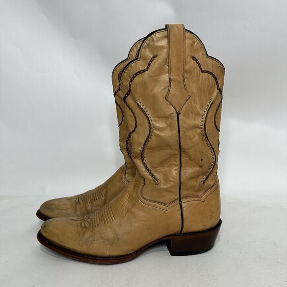 Vintage Dan Post Palamino Albany Boots “Cream” Men’s 11D main image 10